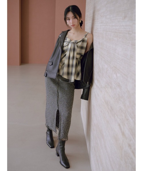 FRAY I.D ラメレーススカート 新品 FRAY I.D ラメレーススカート モカ Sサイズ - メルカリ