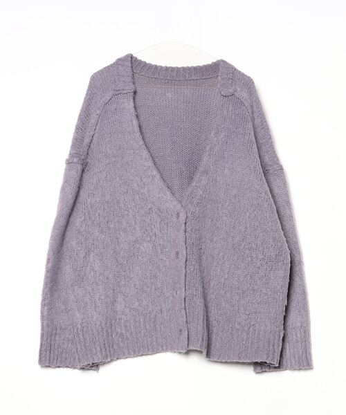 FREAK'S STORE（フリークスストア） ニットカーディガン FREE パープル