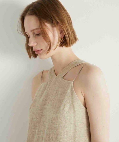la peau de gem ワンピース 「LA PEAU DE GEM」linen long one