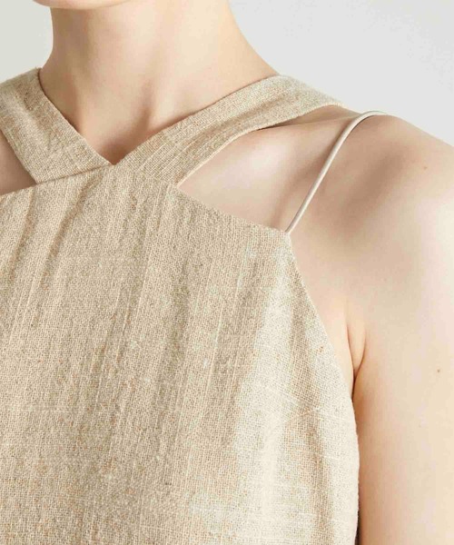 la peau de gem ワンピース 「LA PEAU DE GEM」linen long one