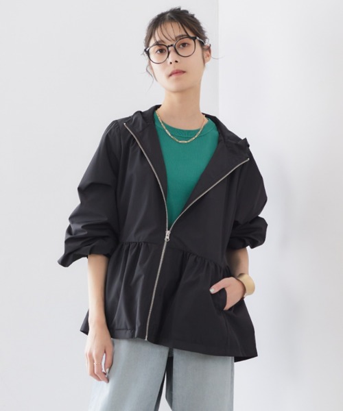 「RIRIYANO」 マウンテンパーカー LARGE ネイビー レディース_画像2