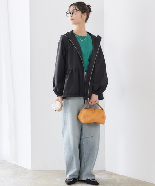 「RIRIYANO」 マウンテンパーカー LARGE ネイビー レディース_画像5