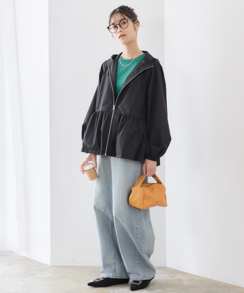 「RIRIYANO」 マウンテンパーカー LARGE ネイビー レディース_画像6