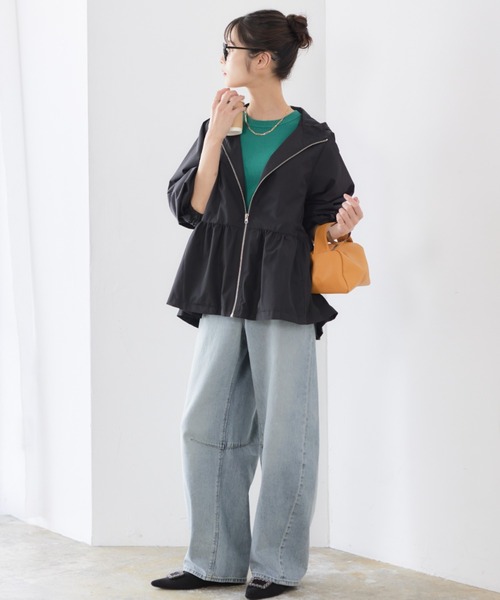 「RIRIYANO」 マウンテンパーカー LARGE ネイビー レディース_画像7