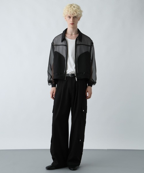 HARE ハレ ブルゾン セール】【SET UP対応】LEATHERコンパクトブルゾン(HARE