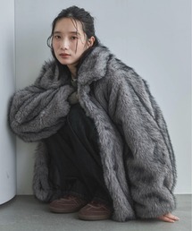 feepur（フェピュール） コート アウター ミックスファーミドルコート