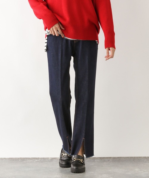 「GLOBAL WORK」 デニムパンツ LARGE ブルー レディース