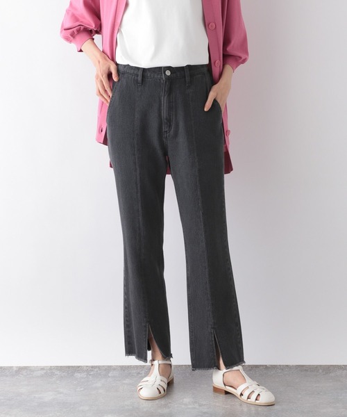 「GLOBAL WORK」 デニムパンツ LARGE ブルー レディース