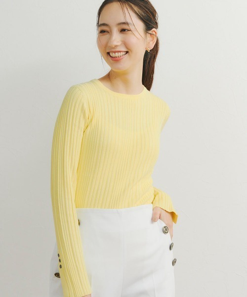 「Droite lautreamont」 長袖ニット 2 ホワイト レディース_画像3