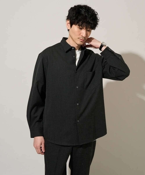 a.v.v（アー・ヴェ・ヴェ） シャツ 春先の軽い羽織に「イージーケア