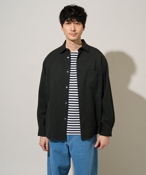 a.v.v（アー・ヴェ・ヴェ） シャツ 春先の軽い羽織に「イージーケア