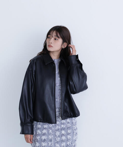 ナチュラルビューティーベーシックレザージャケット（性別：レディース