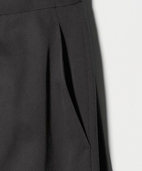 6 スラックス パンツ 「6(ROKU)」グレー カーブ パンツ レディース