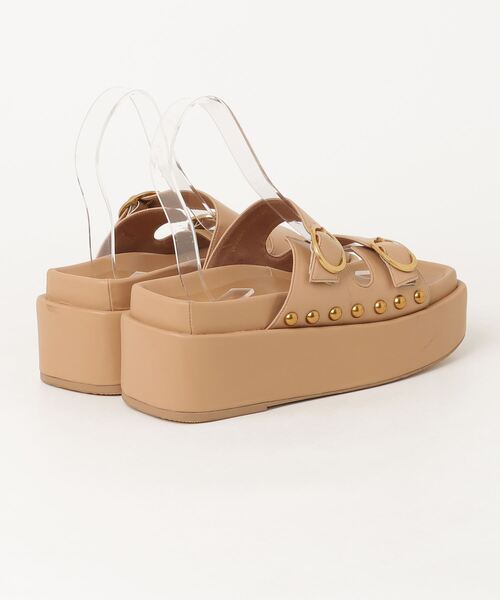 「Daniella&GEMMA」 フラットサンダル 39 ベージュ レディース_画像2