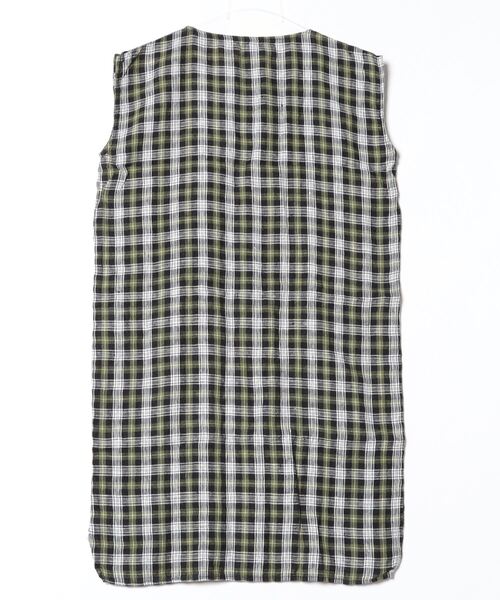 「fog linen work」 ノースリーブワンピース ONE SIZE グリーン レディース_画像2