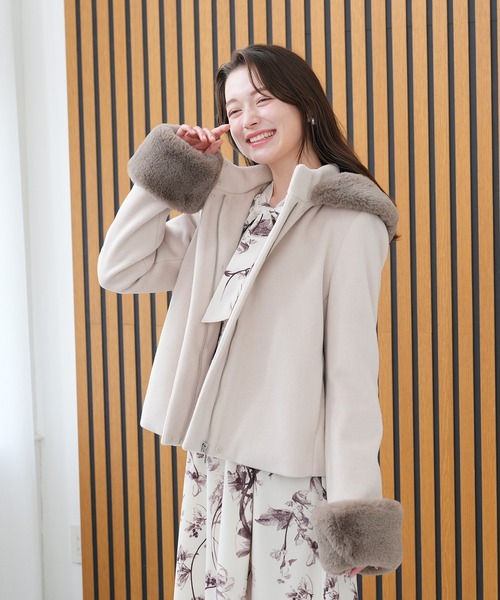 ASTORIA ODIER（アストリアオディール） ノーカラーコート コート  