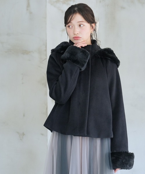 ASTORIA ODIER（アストリアオディール） ノーカラーコート コート