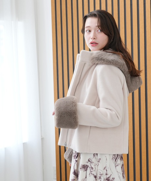 ASTORIA ODIER（アストリアオディール） コート アウター ファー付