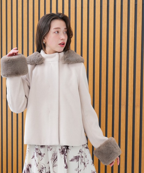 ASTORIA ODIER（アストリアオディール） コート アウター ファー付