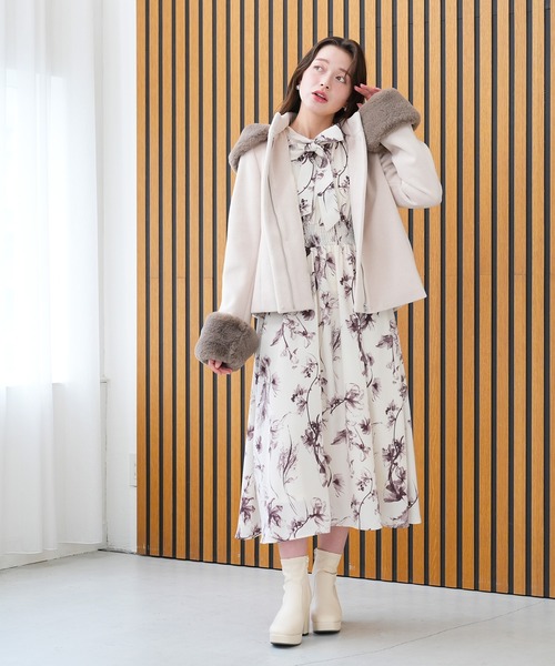 ASTORIA ODIER（アストリアオディール） ノーカラーコート コート