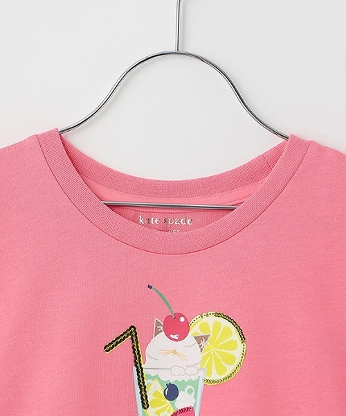 「kate spade new york kids」 「KIDS」半袖Tシャツ 120cm ピンク キッズ_画像3