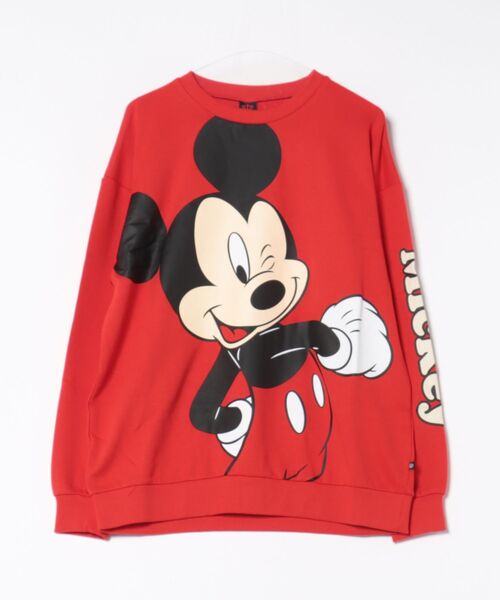 Disney（ディズニー） トレーナー スウェット 親子お揃い BIGフェイス