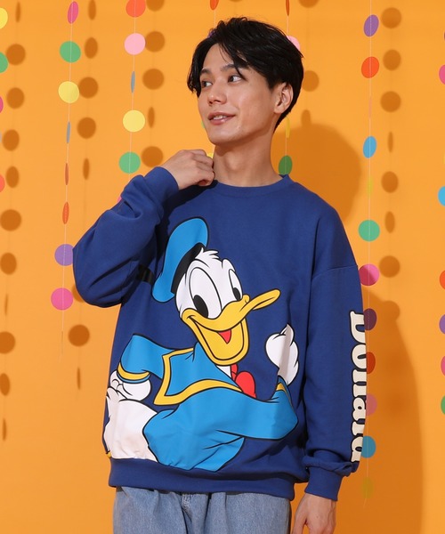 Disney（ディズニー） トレーナー スウェット 親子お揃い BIGフェイス