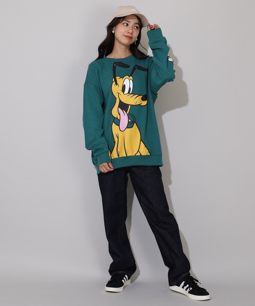 Disney（ディズニー） トレーナー スウェット 親子お揃い BIGフェイス