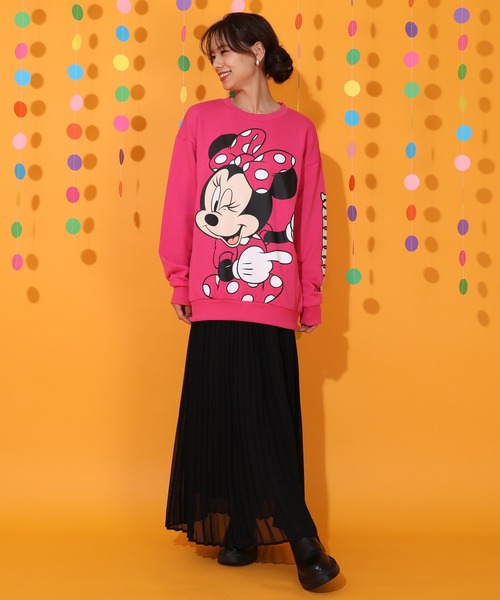 Disney（ディズニー） トレーナー スウェット 親子お揃い BIGフェイス