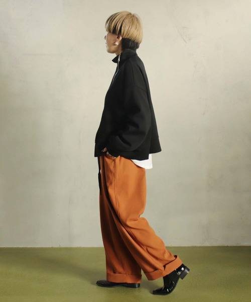 BITTOKO（ビットコ） ブルゾン アウター ハイネックデザインアシメZIP