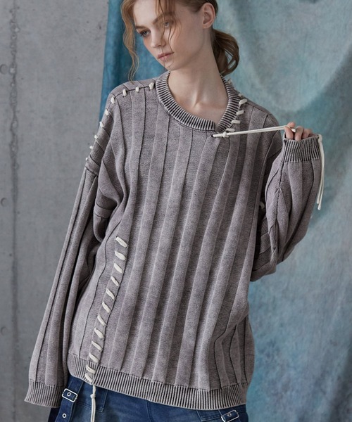  セーター（Lサイズ） 30%OFF】ケーブルクルー セーター - クラシックネイビー by Wilson