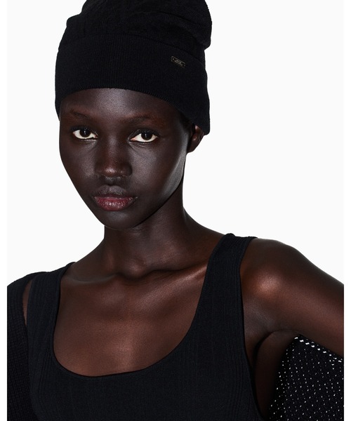 Giorgio Armani NEVE 限定版 ニット帽 Mサイズ ARMANI EXCHANGE ニット帽 ニットキャップ 「A|X アルマーニ