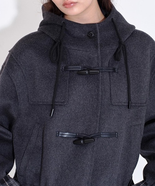 コート アウター フード付き ウールダッフルコート FQ25W123「Fano