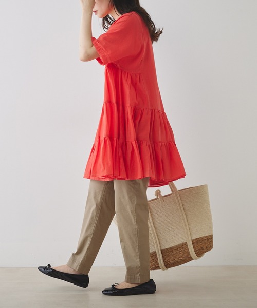 「PUAL CE CIN」 半袖ワンピース FREE ブルー レディース_画像7