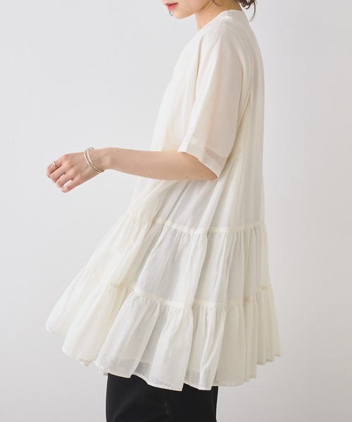 「PUAL CE CIN」 半袖ワンピース FREE ブルー レディース_画像9