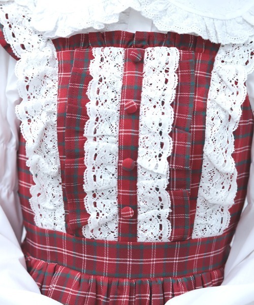 Chalmiere（シャルミエール） ワンピース タータンチェックジャンスカ