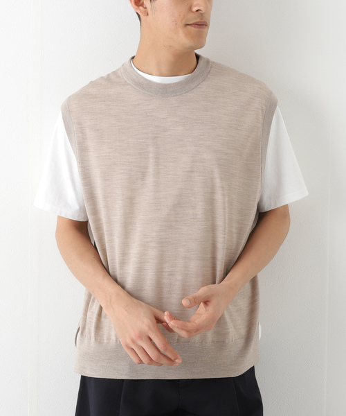 URU」 ノースリーブニット FREE ベージュ メンズ : ZOZOTOWN Yahoo!店