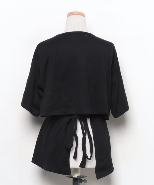 「JANESMITH」 半袖カットソー ONE SIZE ブラック レディース_画像2
