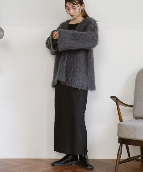 「select MOCA」 ニットカーディガン FREE ベージュ レディース_画像9