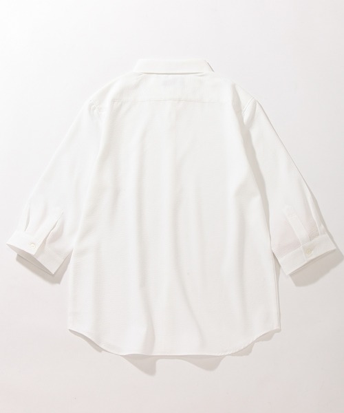「CORPUS SELECT」 「Garcon Wave」7分袖シャツ MEDIUM ホワイト メンズ_画像8