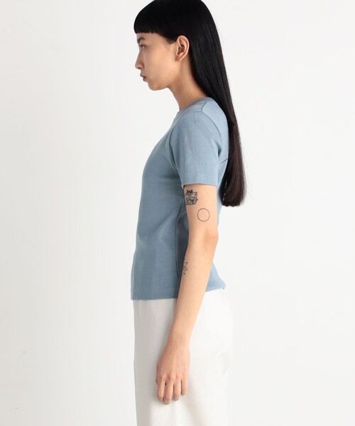「EDITION」 半袖Tシャツ 34 ライトグレー レディース_画像4