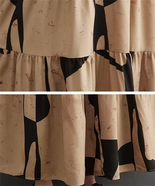 「Dream garden」 半袖ワンピース FREE ブルー レディース_画像3