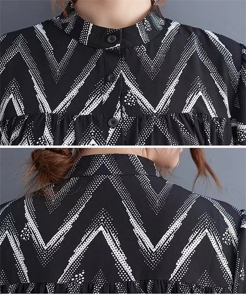 「Dream garden」 半袖ワンピース FREE ブルー レディース_画像7