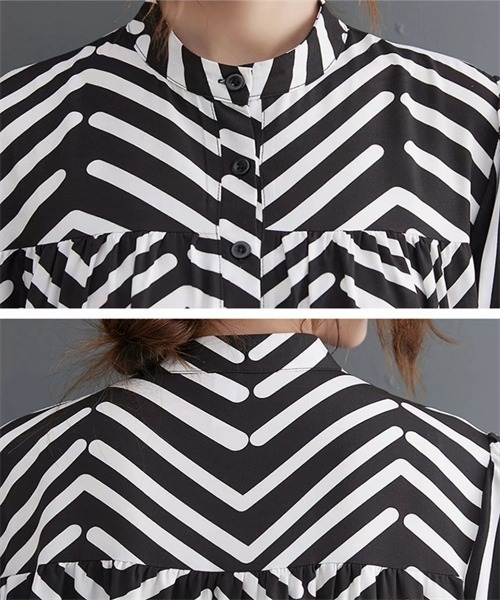 「Dream garden」 半袖ワンピース FREE ブルー レディース_画像8