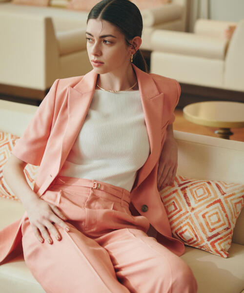 「PINKY&DIANNE」 テーラードジャケット 38 ピンク レディース_画像9