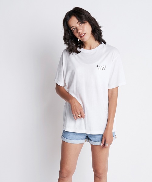 「ROXY」 半袖Tシャツ MEDIUM ブラック系その他 レディース_画像5