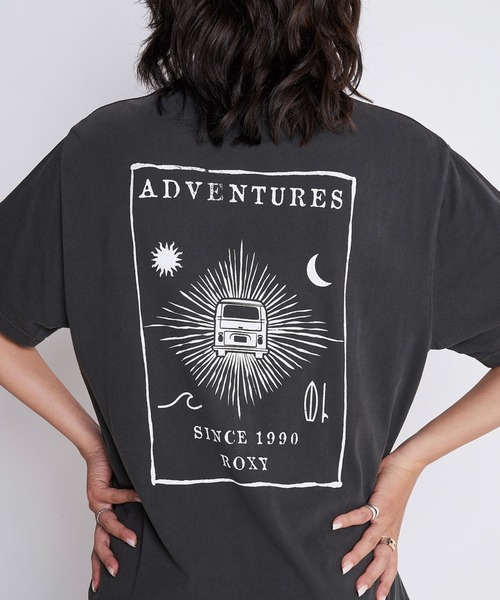 「ROXY」 半袖Tシャツ MEDIUM ブラック系その他 レディース_画像7