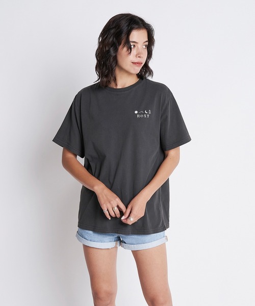 「ROXY」 半袖Tシャツ MEDIUM ブラック系その他 レディース_画像9