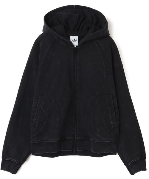 adidasアディダスフルジップフーディーパーカーM黒ブラックロゴ adidas（アディダス） パーカー adidas TEAMGEIST FULL ZIP HOODY