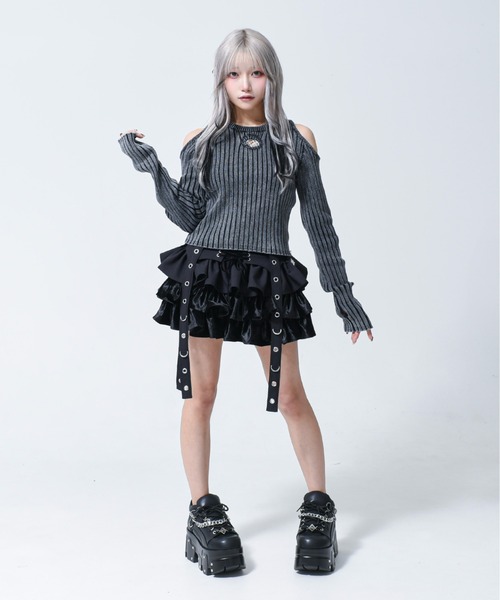 REFLEM（レフレム） スカート 「REFLEM/レフレム」ベロアフリル